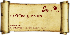 Székely Maura névjegykártya